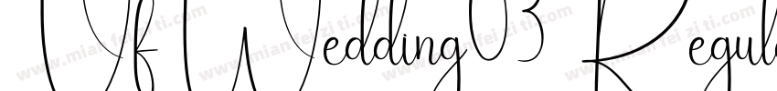 VfWedding03 Regular字体转换